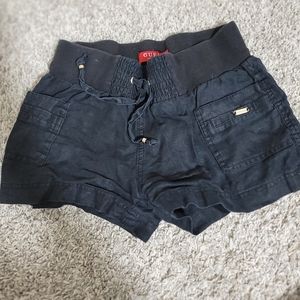 2000s guess xs black cargo shorts